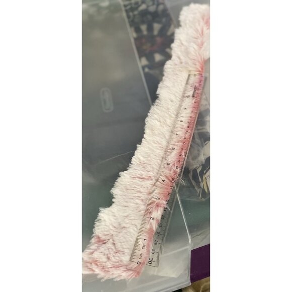 Faux Fur Mixed Colors Scrap Bag Irregular Pieces Junk Journal Slow Stitch Crafts - Picture 6 of 8